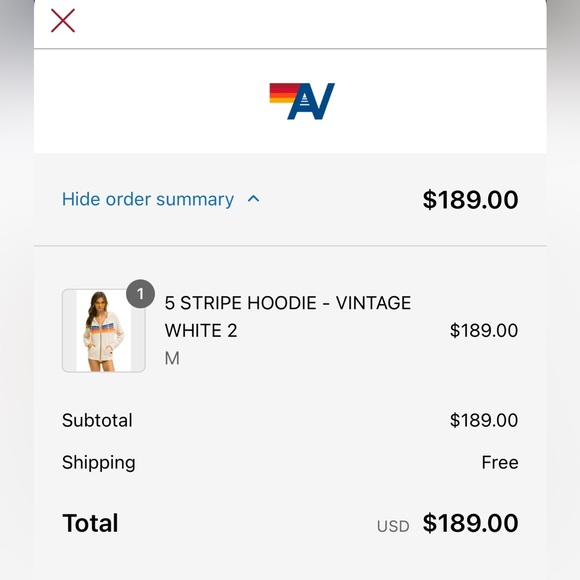 Aviator Nation | 5 Stripe Zip Up - Picture 12 of 12